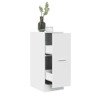 vidaXL Apothekerskast Wit 30x41x77,5 cm Bewerkt Hout