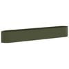 vidaXL Verhoogd Tuinbed Olijfgroen 300 x 40 x 40 cm Staal