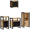 vidaXL Badkamermeubelset 4 st Bruin en zwart 55 x 35 x 60 cm