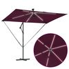 vidaXL Parasol Bordeaux Rood 294 x 200 x 270 cm Polyester en Aluminium