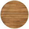 vidaXL Tafelblad &Oslash; 70 x 3,5 Rond Massief Teakhout Naturel