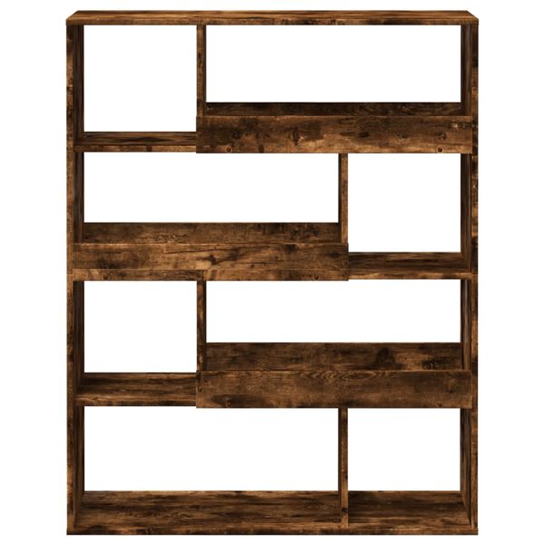 vidaXL Boekenkast 100x33x125,5 cm bewerkt hout gerookt eikenkleurig
