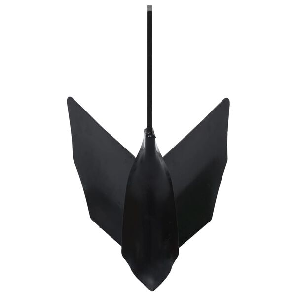 vidaXL Ploeghulpstuk voor frees metaal zwart