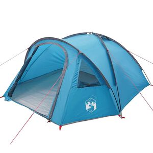 vidaXL Koepeltent 4-persoons Waterdicht Blauw taft