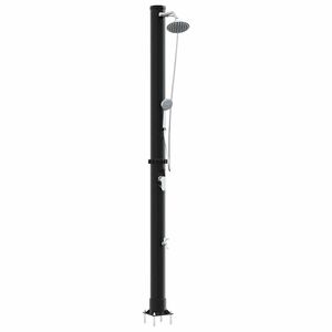 vidaXL Buitenzonne-douche 20 l PVC en Aluminium Zwart