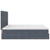 vidaXL Ottoman bed met matrassen en LED's 200x200cm fluweel