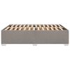 vidaXL Bedframe zonder matras stof taupe 140x200 cm