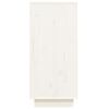 vidaXL Wandkast 60x34x75 cm massief grenenhout wit