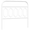 vidaXL Vervangend hoofdbord 100 cm metaal wit
