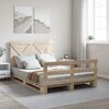 vidaXL Bedframe met hoofdbord massief grenenhout 160x200 cm