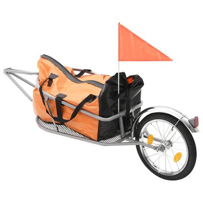 Ontwarren wenkbrauw krab vidaXL Fietskar met tas oranje en zwart online kopen | vidaXL.be