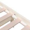 vidaXL Bedframe massief hout wit 140x200 cm