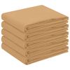 vidaXL Tafelkleed 5 st Ovaal Beige 130 x 220 cm Polyester