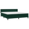 vidaXL Boxspring met matras fluweel donkergroen 200x210 cm
