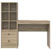 vidaXL Bureau met lade 2 pcs Sonoma Eiken