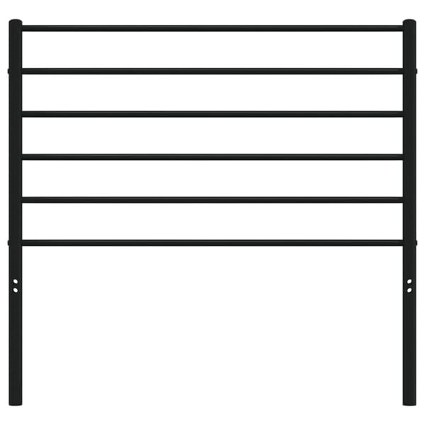 vidaXL Vervangend hoofdbord metaal zwart 80 cm