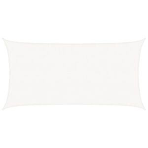 vidaXL Zonnescherm HDPE rechthoek 2x4 m wit