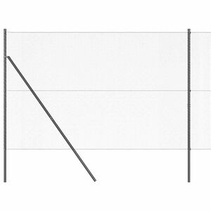 vidaXL zeshoekig gaashek met grondbevestiging 10 x 1,5 m Grijs Mesh