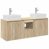 vidaXL Badkamerkastenset 3 st Sonoma Eiken 49,5 x 41 x 62,5 cm