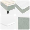 vidaXL Boxspringbed met matras Lichtgrijs 90 x 190 cm Fluweel