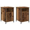 vidaXL Nachtkastje 2 st Oudhout 40 x 42 x 60 cm Bewerkt hout