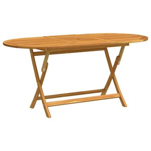 vidaXL Tuintafel inklapbaar 160x85x75 cm massief eucalyptushout
