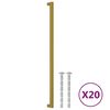 vidaXL Handvatten 20 st 480 mm roestvrij staal goudkleurig