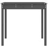 vidaXL Tuintafel 121x82,5x76 cm massief grenenhout grijs