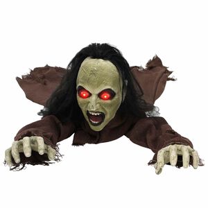 vidaXL Halloween Kruipende Zombie SPOOKA Bruin 51 x 130 x 24 cm
