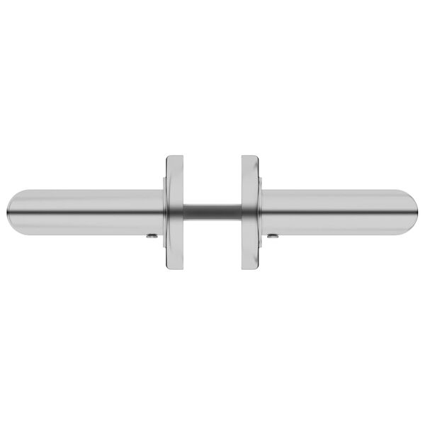 vidaXL Deurklinkenset met WC-slot roestvrij staal