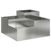 vidaXL Tuin Bloempot Zilver 80 x 80 x 48 cm Gegalvaniseerd staal