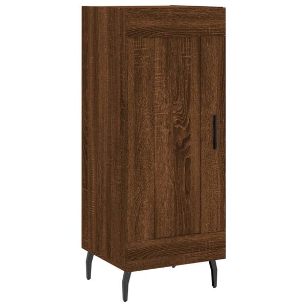 vidaXL Dressoir 34,5x34x90 cm bewerkt hout bruin eikenkleur