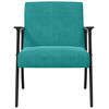 vidaXL Fauteuil Turquoise 59 x 75 x 78 cm Fluweel