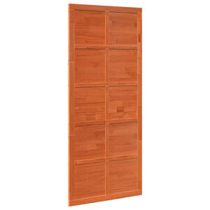 vidaXL Schuifdeur 80 x 2,5 x 208 cm Massief grenenhout Wasbruin