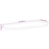 vidaXL Tafelblad ovaal 140x60x3,8 cm massief ruw mangohout