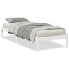 vidaXL Bedframe extra lang zonder matras grenenhout wit 90x210 cm