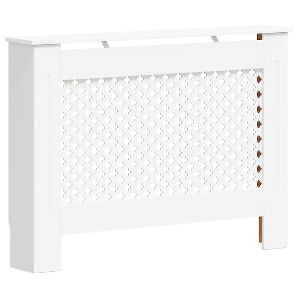 vidaXL Radiatorombouw 112x19x81,5 cm MDF wit