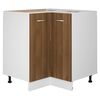vidaXL Keukenkastje 75,5x75,5x80,5 cm bewerkt hout bruin eikenkleur