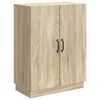 vidaXL Dressoir Sonoma Eiken 66 x 34,5 x 87 cm Bewerkt hout