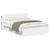 vidaXL Bedframe met opslag Wit 150 x 200 cm Bewerkt hout
