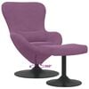 vidaXL Egg Chair met Voetsteun Paars 63 x 73 x 90 cm Fluweel