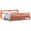 vidaXL Bedframe zonder matras massief grenenhout wasbruin 200x200 cm
