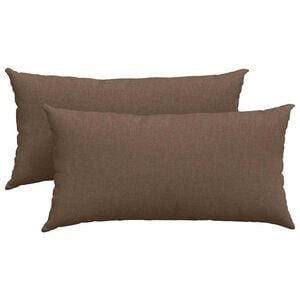 vidaXL Sofa Kussens 2 st Stof Bruin 80 x 40 cm