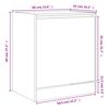 vidaXL Schoenenkast 60x42x69 cm bewerkt hout gerookt eikenkleurig