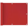 vidaXL Balkonscherm 75x300 cm HDPE rood