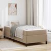 vidaXL Bedframe met matras Cappuccino 90 x 200 cm Stof