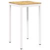 vidaXL Tuinbar Tafel Wit 60 x 60,5 x 105 cm Massief Acaciahout