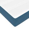 vidaXL Bedframe met matras met matras Donkerblauw 120 x 200 cm Fluweel
