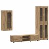 vidaXL Tv-meubelset FLORIN 3 pcs Artisan Eiken Bewerkt hout