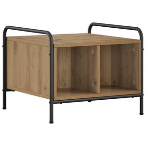 vidaXL Salontafel Artisanaal eiken 50 x 49 x 41 cm Bewerkt hout